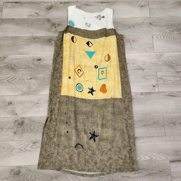 Nino Wong California Women's Size 1X Dress Vintage Casual Maxi - Picture 2 of 7